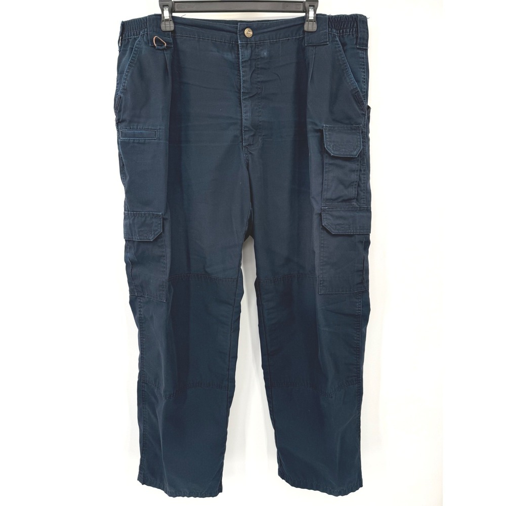 5.11 Tactical Cargo Pants Mens 40x30 Navy Blue Ripstop TDU Work Utility Trousers